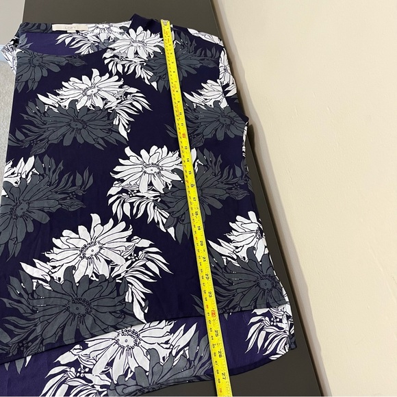 Ann Taylor Loft Purple Floral Print Blouse - Picture 11 of 11